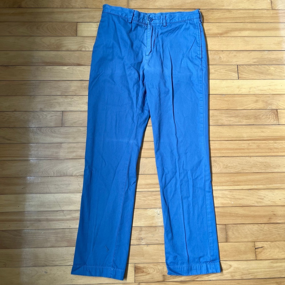 Lacoste Mens Straight Leg Chino Pants Cornflower Blue Cotton Size 32 US 40 FR